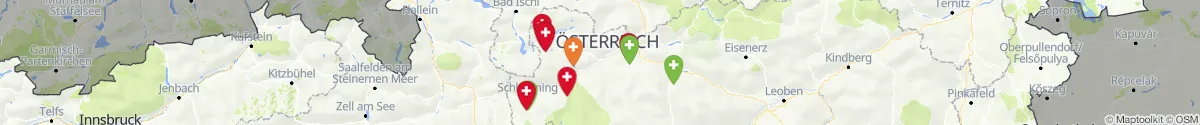Kartenansicht für Apotheken-Notdienste in der Nähe von Liezen (Steiermark)